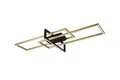 TRIO Leuchten Deckenleuchte Trio LED Deckenleuchte Salinas schwarz, gold, Inkl. Leuchtmittel, Dimmbar ohne Bewegungsmelder