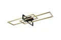 Trio LED Deckenleuchte Salinas schwarz, gold, Switch Dimmer  Deckenleuchte