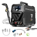 STAHLWERK Plasmaschneider CUT 50 P Digital – Plasmaschneidgerät mit 50 A, Schneidleistung bis 20 mm, HF-Pilotzündung, THC-Schnittstelle für CNC-Höhenregelung, Inverter Plasma Cutter