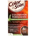 Die permanente Haarfarbe mit Pflanzenextrakten 8C - BLOND CUIVRÉ ist die ideale