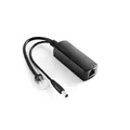 REVODATA Gigabit PoE Splitter 12V/2A DC5.5 * 2.5mm Stecker, 48V PoE auf DC 12V/2A Ausgang, Kompatibel DC 5,5 * 2,1 mm, IEEE802.3af/at 10/100/1000Mbps, Aktiver PoE-Adapter Plug & Play (PS5712TG-25)
