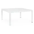 Gartenesstisch Kiplin Aluminium, modern und ausziehbar, weiß, für 6–8 Personen