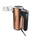 Bestron Power Handmixer, Leistungsstarker Handmixer mit 6 Stufen, Turbo-Funktion & LCD-Display, Rührgerät inkl. 2 Schneebesen & 2 Knethaken, Leichtgewicht von 1KG, Farbe: Kupfer