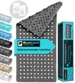 Blumbach Wanneneinlage Badewannenmatte rutschfest, Packung, inklusive 2 Klebehaken, rutschhemmend, mit Saugnäpfen, pflegeleicht