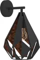 EGLO Wandlampe Carlton 1, 1 flammige Vintage Wandleuchte, Material: Stahl, Farbe: Schwarz, kupfer, Fassung: E27