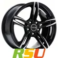 4x Avus Racing AC-MB3 black polished 8.5x19" ET35 LK5 120 ML 72.6 Alufelgen 1...