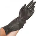 HYGOSTAR Latex-Handschuh "DIABLO", XL, schwarz, puderfrei Länge: 240 mm, für Allergiker, lebensmittelecht, reißfest, - 1 Stück (26708)