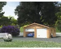 Doppelgarage Palmako Roger 28,4 m² mit Sektionaltoren 575 x 510 cm tauchgrundier
