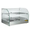 Buffalo Theken-Warmhaltevitrine 554mm - Ablagen inklusive, einstellbare Temperatur, Glasfront CK916