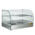 Buffalo Warmhaltevitrine 45L – LED Glasvitrine Edelstahl 230V – 30–90°C
