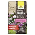 Neudorff NeudoHum RhododendronErde 40L Erde torffrei für Hortensien - Bio HortensienErde - für prächtige Rhododendron in Topf und Kübel - auch für Moorbeetpflanzen geeignet