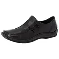 Rieker Slipper Schlupfschuh, Freizeitschuh, Halbschuh mit Stretcheinsatz schwarz 36 EU