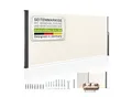 Juskys Seitenmarkise Dubai 500 x 190 cm ausziehbar blickdicht, Sichtschutz Garten, Terrasse beige