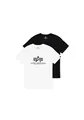 T-Shirt " Men - T-Shirts Basic T-Shirt 2 Pack", Gr. L, black/white