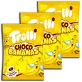 3 er Pack Trolli Choco Bananas 3 x 150g weiche Schaumzucker-Bananen mit Füllung mit Schokoladengeschmack