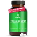 Vitabay - Vitamin D3 10000 I.E. - 120 Vegane Vit D 10000 Tabletten - Vitamin D Hochdosiert - Laborgeprüft