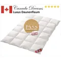 Canada Daunenbettdecke Dreams Luxus extra Winter 8 cm Hochsteg Daunendecke, Füllung: 90% Daunen; 10% Federchen Klasse 1, Bezug: 100% Baumwolle, 8 cm Hochsteg, geprüfte Qualität weiß 155 cm x 220 cm