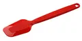Dr. Oetker Silikon-Teigschaber 22 cm FLEXXIBLE Love, Küchen-Schaber aus hochwertigem Platinsilikon, spülmaschinengeeignet, Teig-Spachtel für runde und eckige Kanten (Farbe: Rot), Menge: 1 Stück