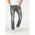 Bruno Banani Slim-fit-Jeans Jimmy (Stretch) schmale Beinform, niedrige Leibhöhe, mit Button-Fly grau 34