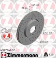 2x Bremsscheibe Zimmermann 430.2646.52 2 Bremsscheiben Vorderachse Vorne