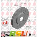 2x Zimmermann Bremsscheibe SPORT Z 430.2646.52 Höhe 46 mm Lochkreis 115 mm