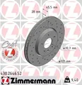 2x ZIMMERMANN Bremsscheibe 430.2646.52 für OPEL