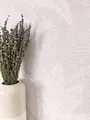 NEWROOM Vliestapete Lila Dschungel Tropisch Blätter Modern Wohnzimmer Elegant