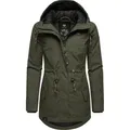 Ragwear Winterjacke Monadis Black Label stylischer Winterparka für die kalte Jahreszeit grün XS (34)