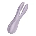 Satisfyer, Vibrator, Auflegevibrator, 'Threesome 2', 14 cm, 3 Motoren, für Klitoris- und Schamlippenstimulation, Farbe:flieder
