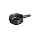 STAUB Mini Fonduetopf aus Gusseisen, 12 cm, 0,35 l, Induktionsgeeignet, Emailliert, Schwarz