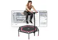 SportPlus Fitnesstrampolin SP-T-1100-P, Ø 126 cm, Fitnesstrampolin mit Haltefunktion, max 100 kg, SP-T-1100-P