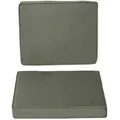 Outsunny Sitzkissen-Set für Draußen Polyester Dunkelgrau 56L x 52B x 7H cm
