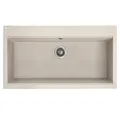 Granitspüle Einzelbecken TAU 50x90 Beige | Siphon im SET!