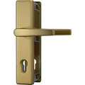 ABUS Türgriff HLS214 & HLS214 ZS FarbeOberfläche: F4 bronzefarbig eloxiert|Garniturart: Drückergarnitur (Griff/Griff)|Lochung: Profilzylinder