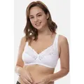 Dorina Bügelloser BH Georgina mit Spitze, stützendes Unterbrustband, Full-Cup weiß 90