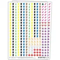 Kalender Sticker, Aufkleber Mülltonne Set - 560 Sticker für Kalender | Mülltonnen, Geburtstag, Urlaub, Arzt & wichtige Termine hervorheben | Optimal für Müllkalender, Familienkalender