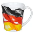 Könitz Becher Flagge Deutschland Tasse Kaffeetasse Porzellan Bunt 380 ml