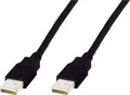 Digitus USB-Kabel USB 2.0 USB-A Stecker, USB-A Stecker 3.00 m Schwarz AK-300100-030-S