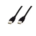 ASSMANN Anschlusskabel Typ A USB 2.0 kompatibel Stecker/Stecker 3 m Schwarz
