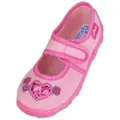 Beck Hausschuh Darling Hausschuh (Ballerina mit Klettverschluß) leichte, flexible Laufsohle; mittlere Weite rosa 26 EU