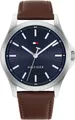 Tommy Hilfiger BRUCE 1710669, Armbanduhr, Herrenuhr, Lederarmband, analog