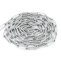 DQ-PP Stahlkette Stahl C15 – 4mm – 38m – Langgliedrig C2 – Verzinkt – DIN 5685 – Absperrkette – Metall – Rundstahlkette – Eisenketten – Absperrketten – Zurrketten