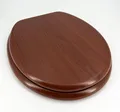 WC Deckel Toilettendeckel WC Sitz Klobrille Walnuss mit Holzkern Toilettensit B3