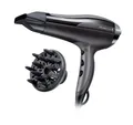 Remington Haartrockner Ionen [leicht & leistungsstark] Pro-Air Turbo (2400W, gleichmäßige Wärmeverteilung, 3 Heiz- & 2 separate Gebläsestufen, Abkühlstufe, Stylingdüse + Diffusor) D5220