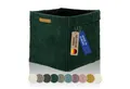 Lycce Regalkorb Kallax Boxen Cord 1 Stk. grün, Aufbewahrungsbox faltbar 33x33x31cm (1 St)