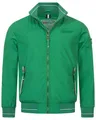 Geographical Norway Herren Übergangsjacke - Leicht, Winddicht, mit Reißverschlusstaschen - Atmungsaktive Outdoorjacke mit Netzfutter Frühlingstage Herbst Jacke Blouson, Farbe:Grün, Größe:XXL