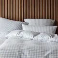elegante Soft-Flanell Bettwäsche Christie hellblau Kissenbezug einzeln 80x80 cm - blau