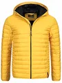 Indicode Herren Bowers Steppjacke in Daunenjacken-Optik | Winterjacke Übergangsjacke 3XL, Golden Yellow