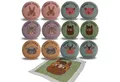 Bada Bing Handtuch Set Magisches Handtuch Kinder Zauberhandtuch Bauernhof Tiere Waschlappen, (12-St), 100% Baumwolle, Zauberhandtuch