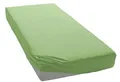Spannbettlaken BELLANA "bellana Luxuszwirn mit Elasthan, Jersey 175 g/m², faltenfrei", grün (moos), 1 Stk., Jersey, 100x200 100x210 100x220 110x200 110x210 110x220 120x200 120x210 120x220 90x200 90x210 90x220 35cm